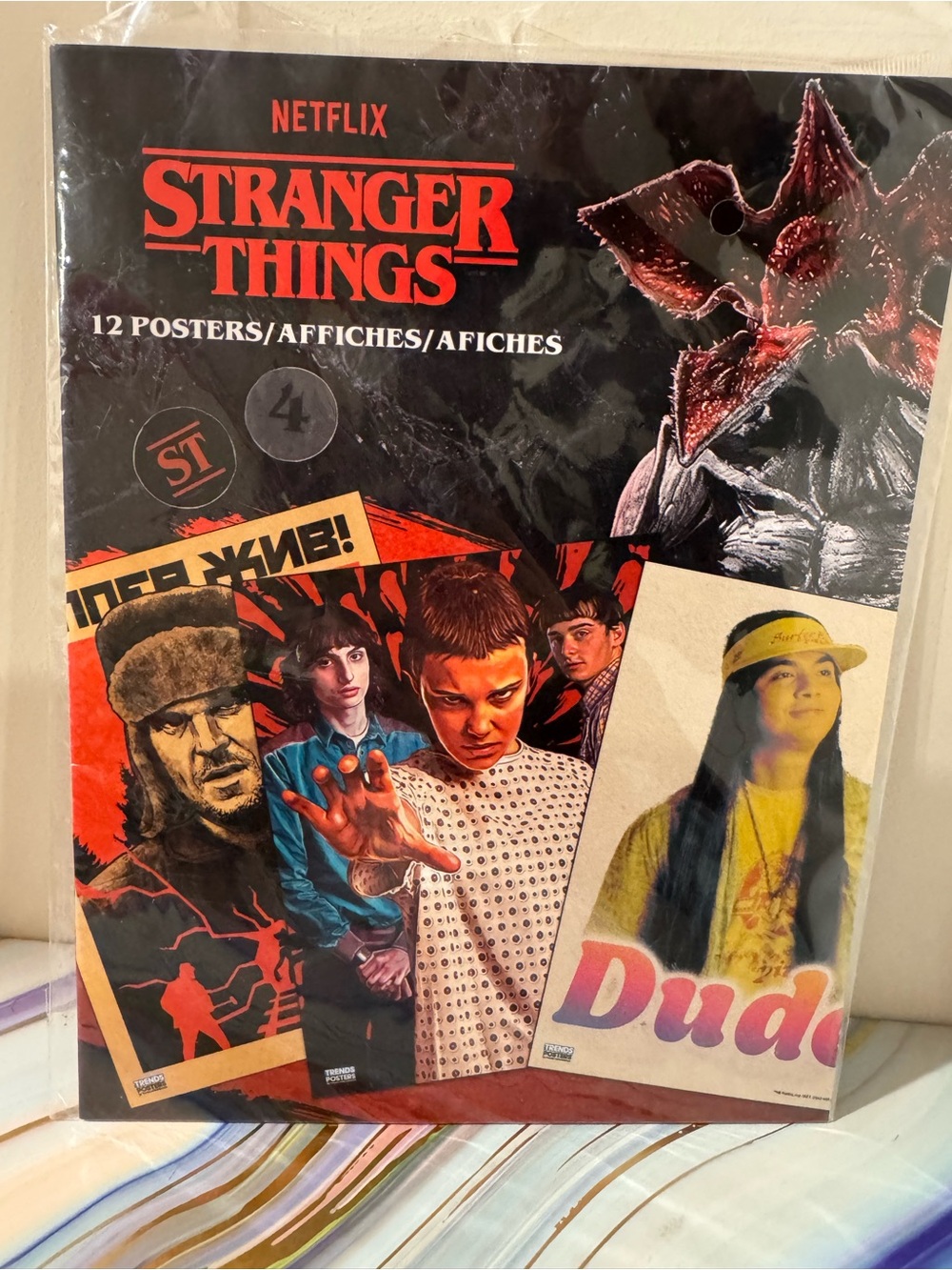 Netflix Stranger Things Poster Collection - Black, Red, Cream